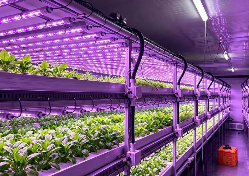 Aplicaciones de la carcasa JE IP65 LED T8 en fábricas de plantas