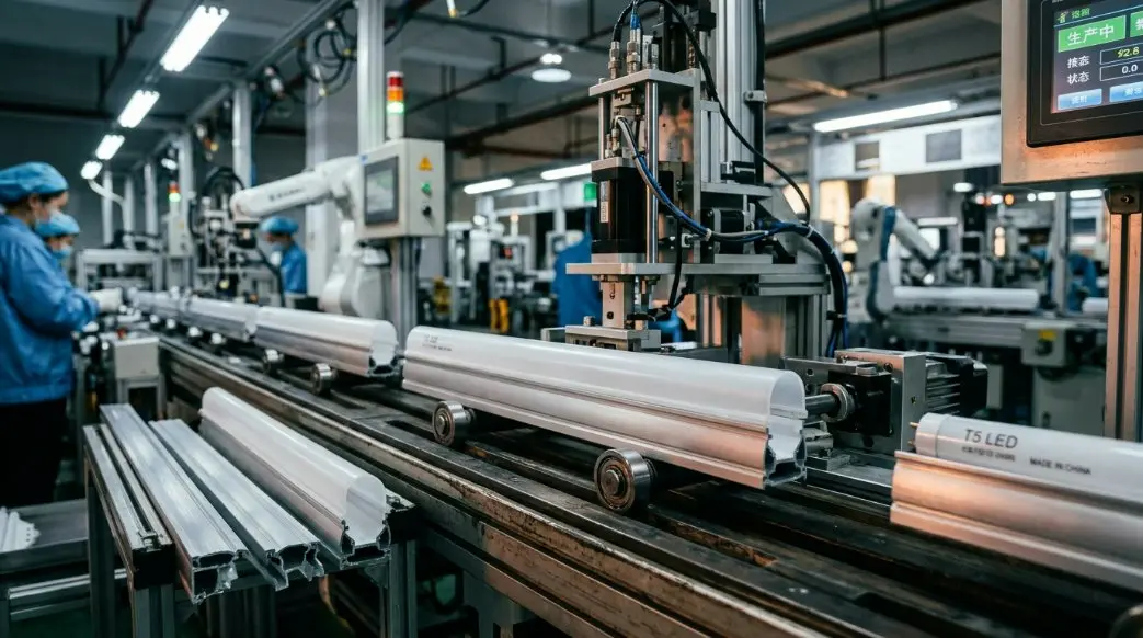 La principal fábrica de carcasas de tubos LED T5 de China: la guía 2026 para el cumplimiento del diseño ecológico y el abastecimiento personalizado automatizado
