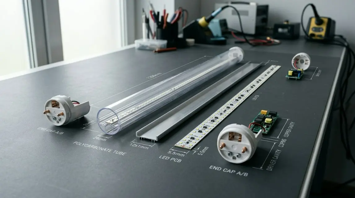 La guía definitiva 2026 para carcasas de tubos de plástico LED T8: navegando por los estándares UL/ETL de EE. UU. y las innovaciones de policarbonato ecológico