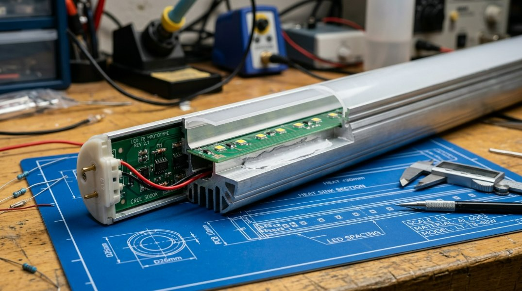 Guía definitiva 2026 para carcasas de tubos LED T8 con PCB de 10 mm: datos térmicos, CAD 3D y conformidad con UL